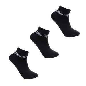 Everlast Childrens/Kids Quarter Socks (Pack of 3) / Black